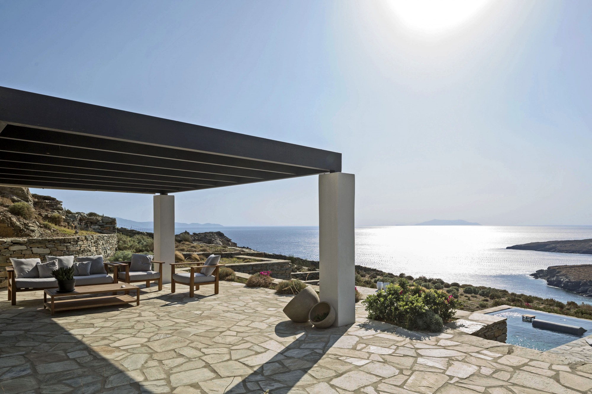Exceptional seafront property for sale with breathtaking views on one of the Greek Cyclades islands