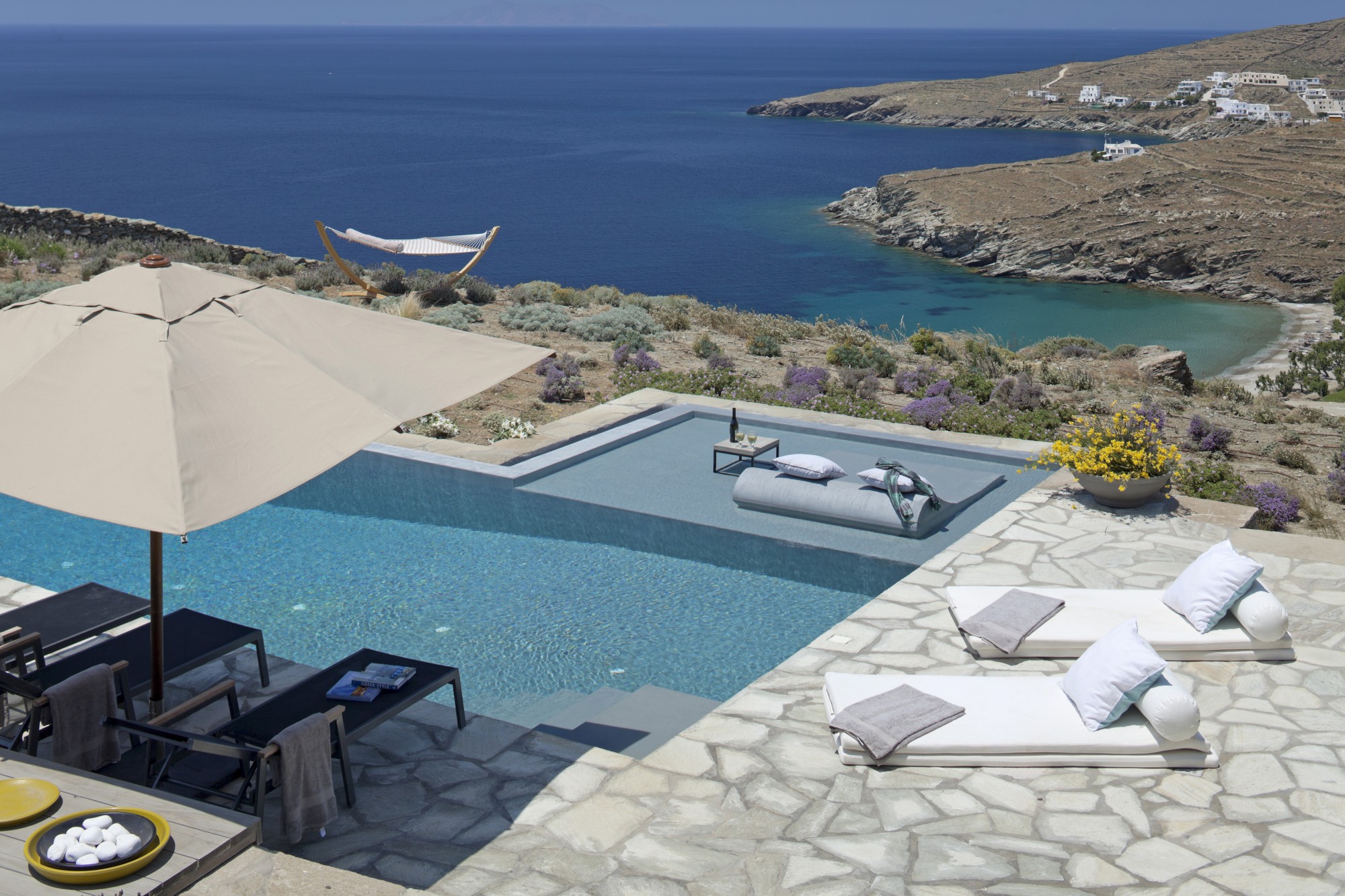 Exceptional seafront property for sale with breathtaking views on one of the Greek Cyclades islands