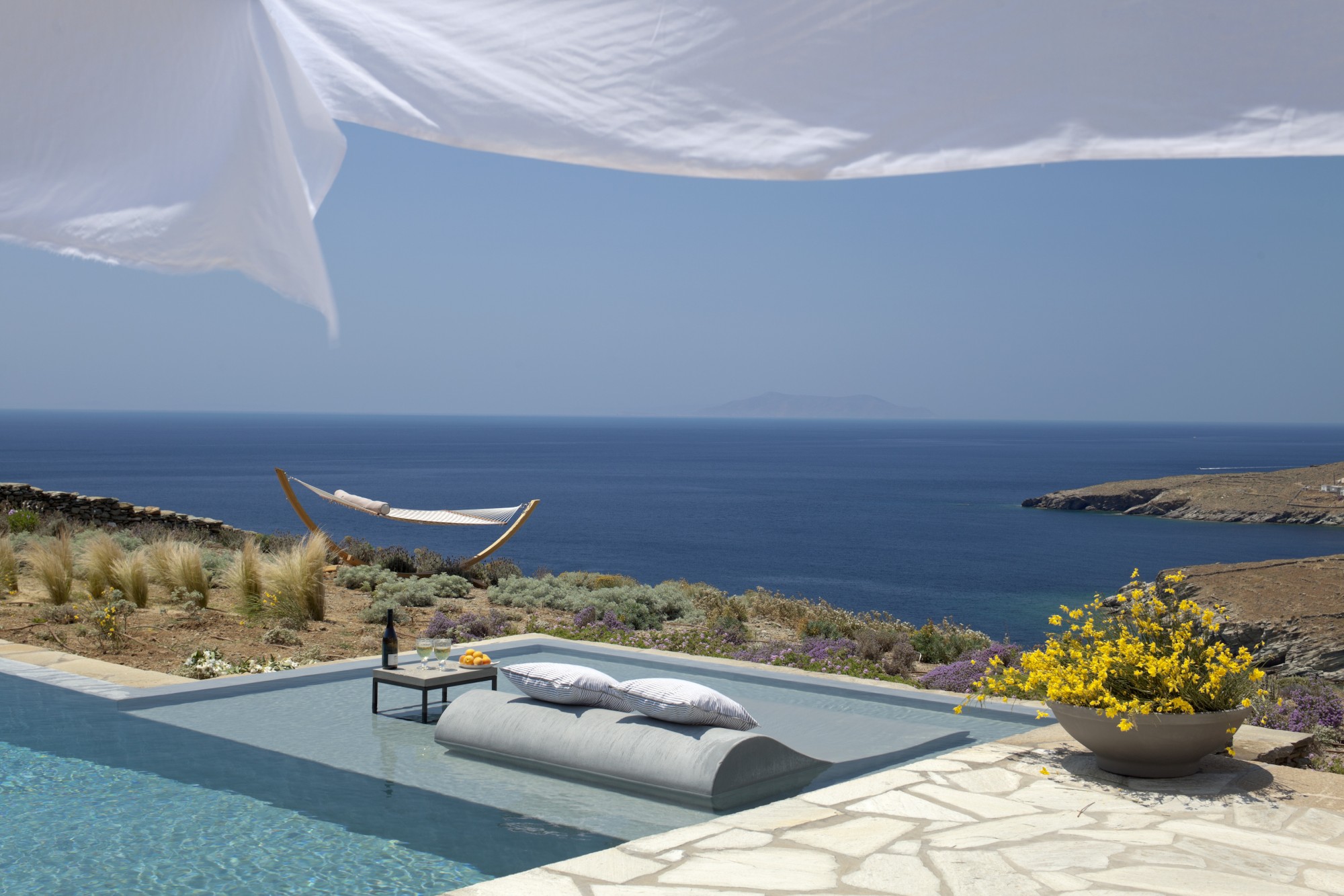 Exceptional seafront property for sale with breathtaking views on one of the Greek Cyclades islands