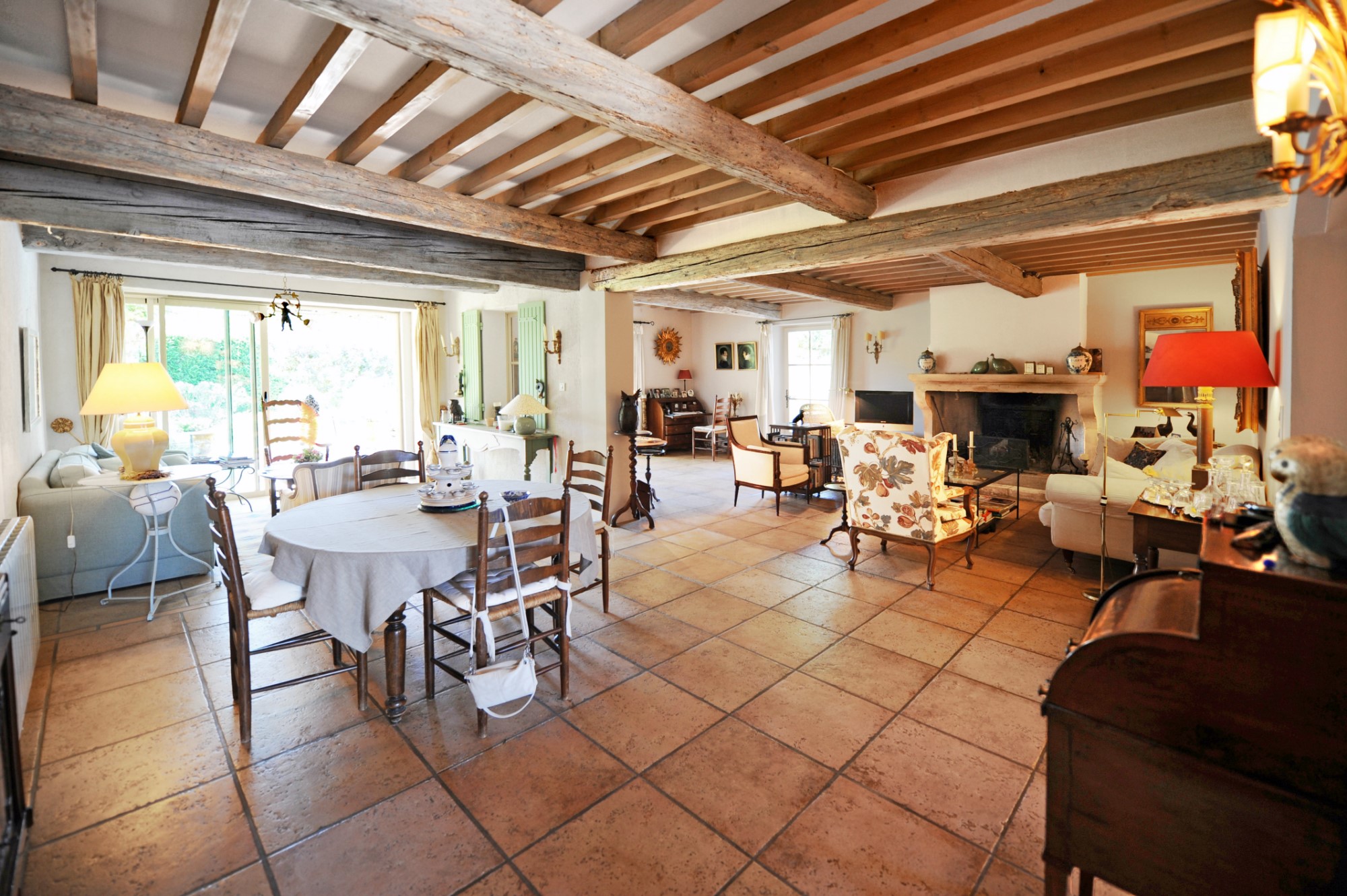 For sale, in Gordes, one storey stone house with large garden and swimming pool