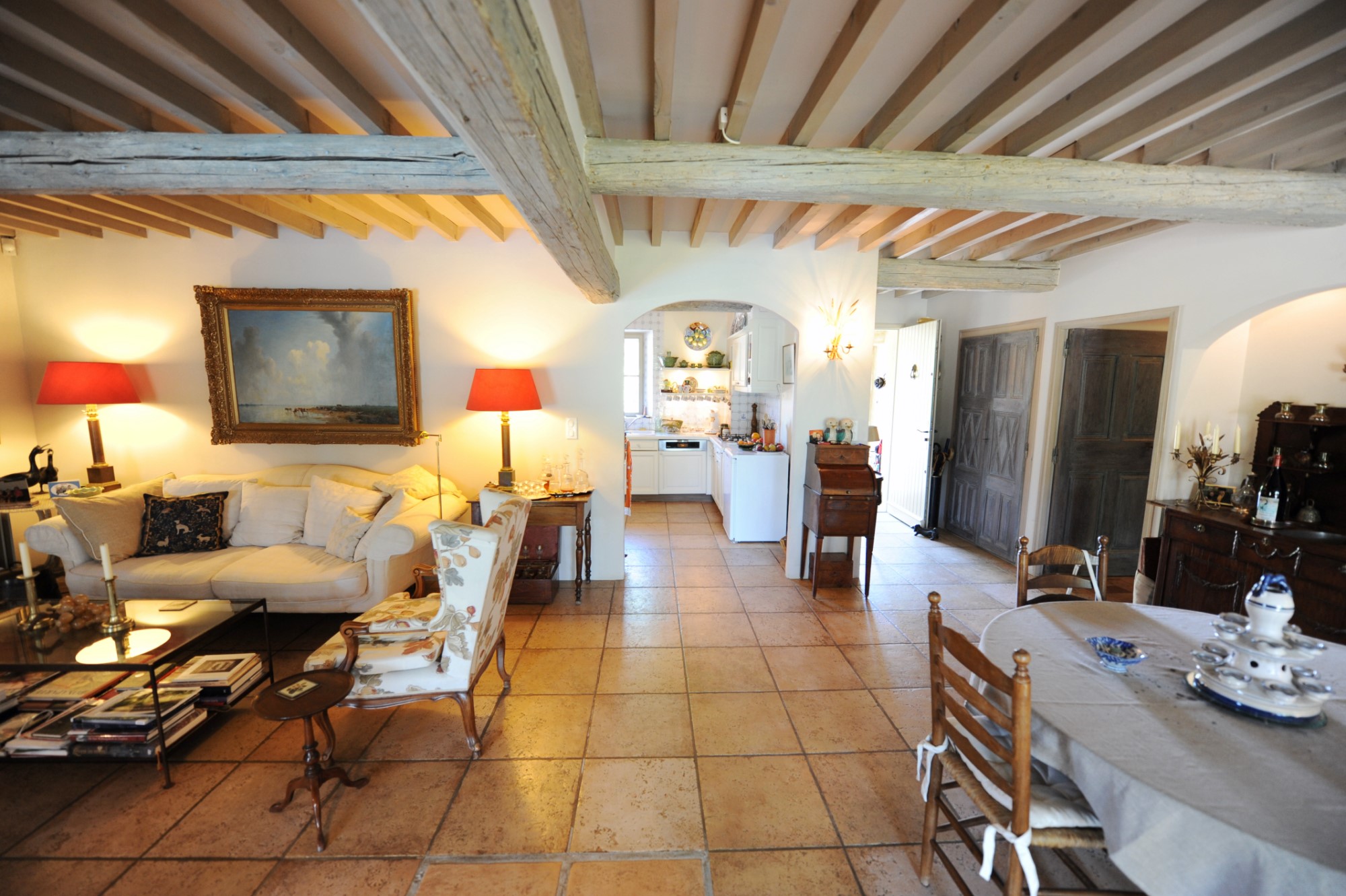 For sale, in Gordes, one storey stone house with large garden and swimming pool