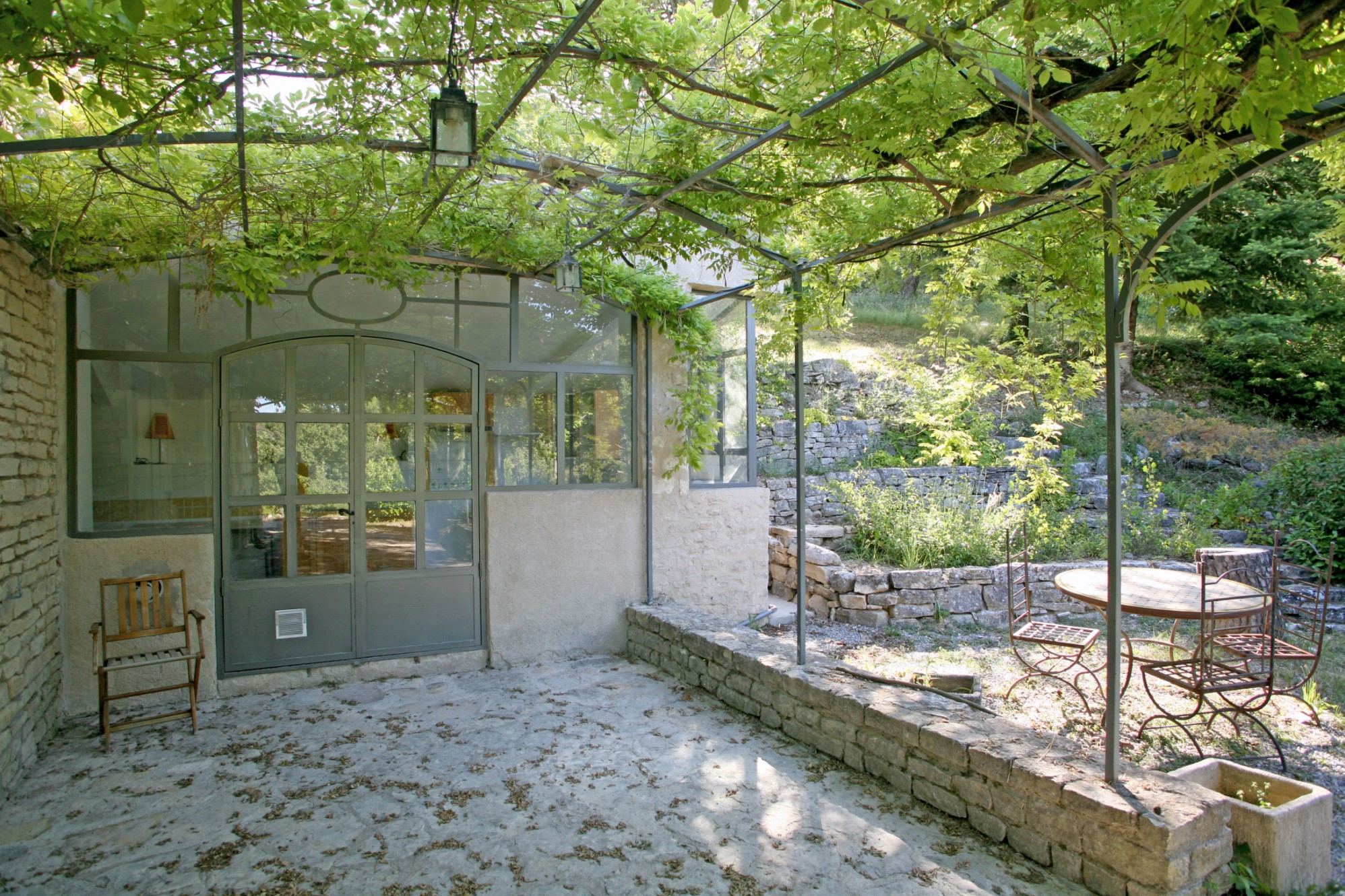 For sale in Luberon, in a totally protected surrounding, stone house with views