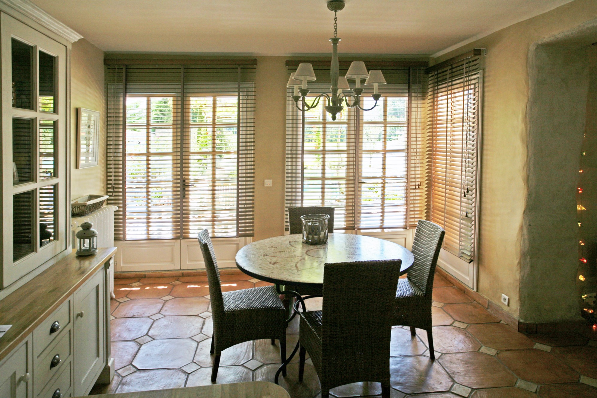 Provence, for sale, close to the Luberon, a tastefully restored farmhouse with terraces and pool