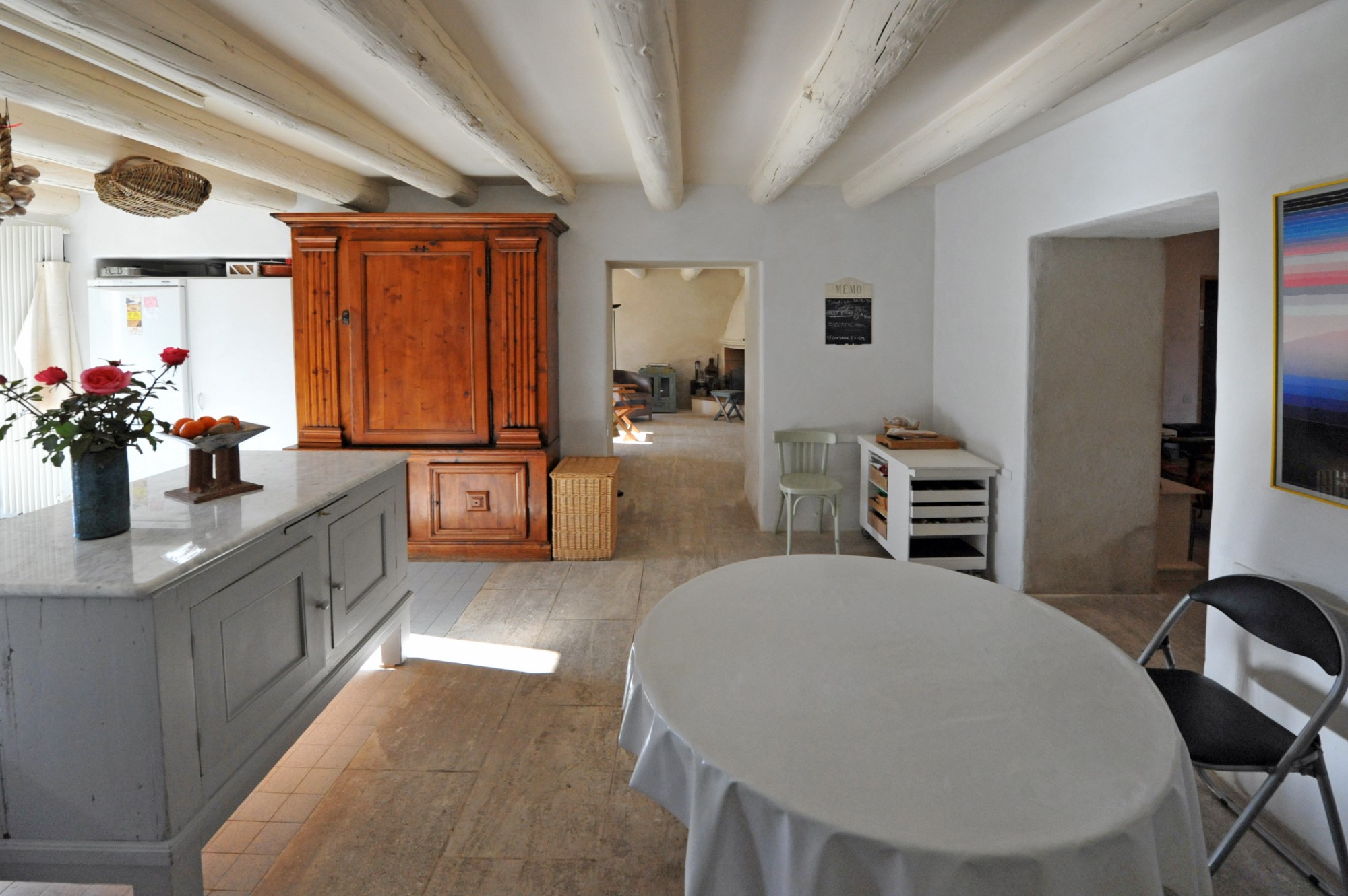 In the heart of the Luberon regional park, for sale, an authentic renovated farmhouse with swimming pool for sale, on more than 1.7 hectares of land with stunning views on a hilltop village