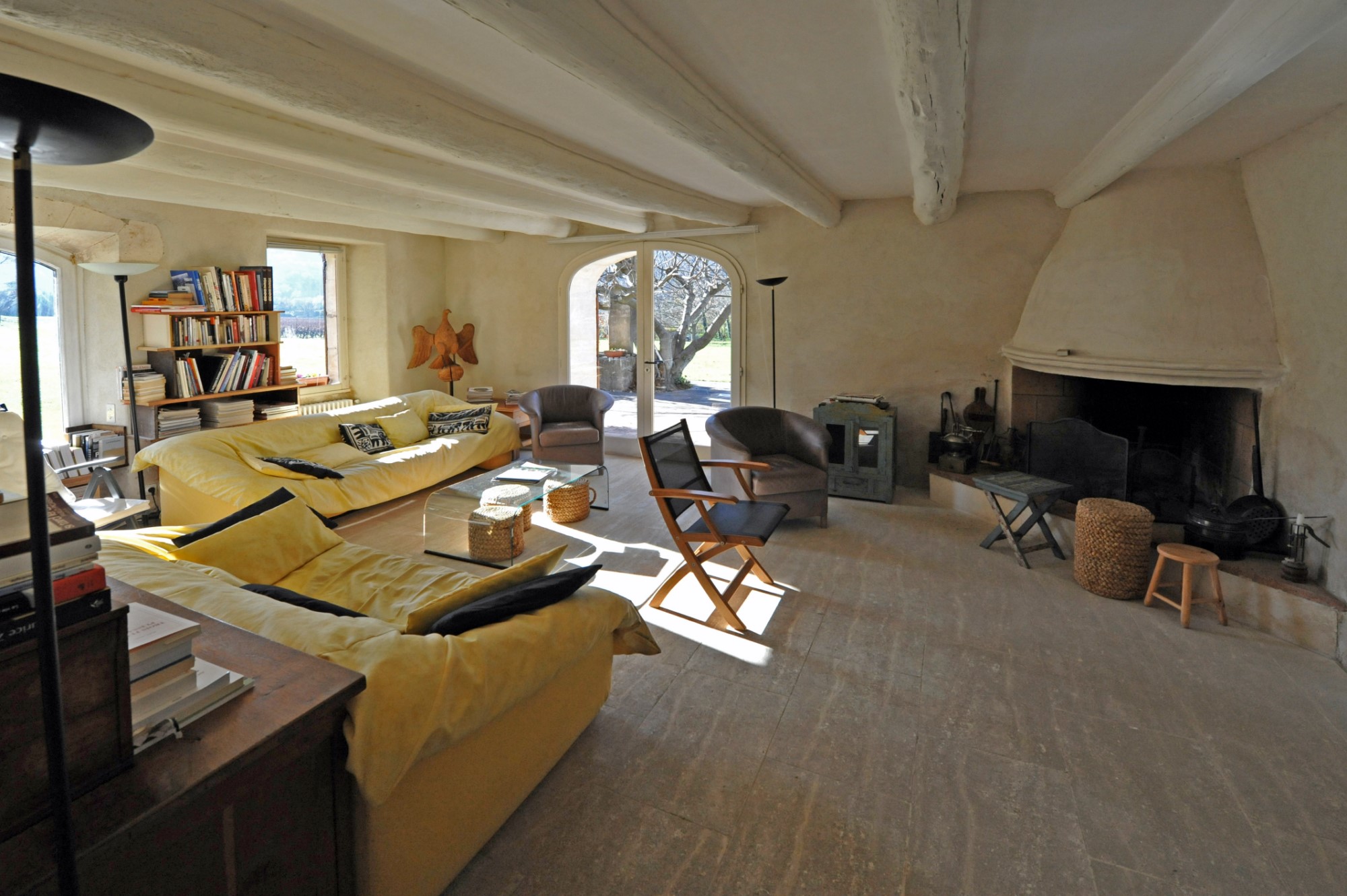 In the heart of the Luberon regional park, for sale, an authentic renovated farmhouse with swimming pool for sale, on more than 1.7 hectares of land with stunning views on a hilltop village