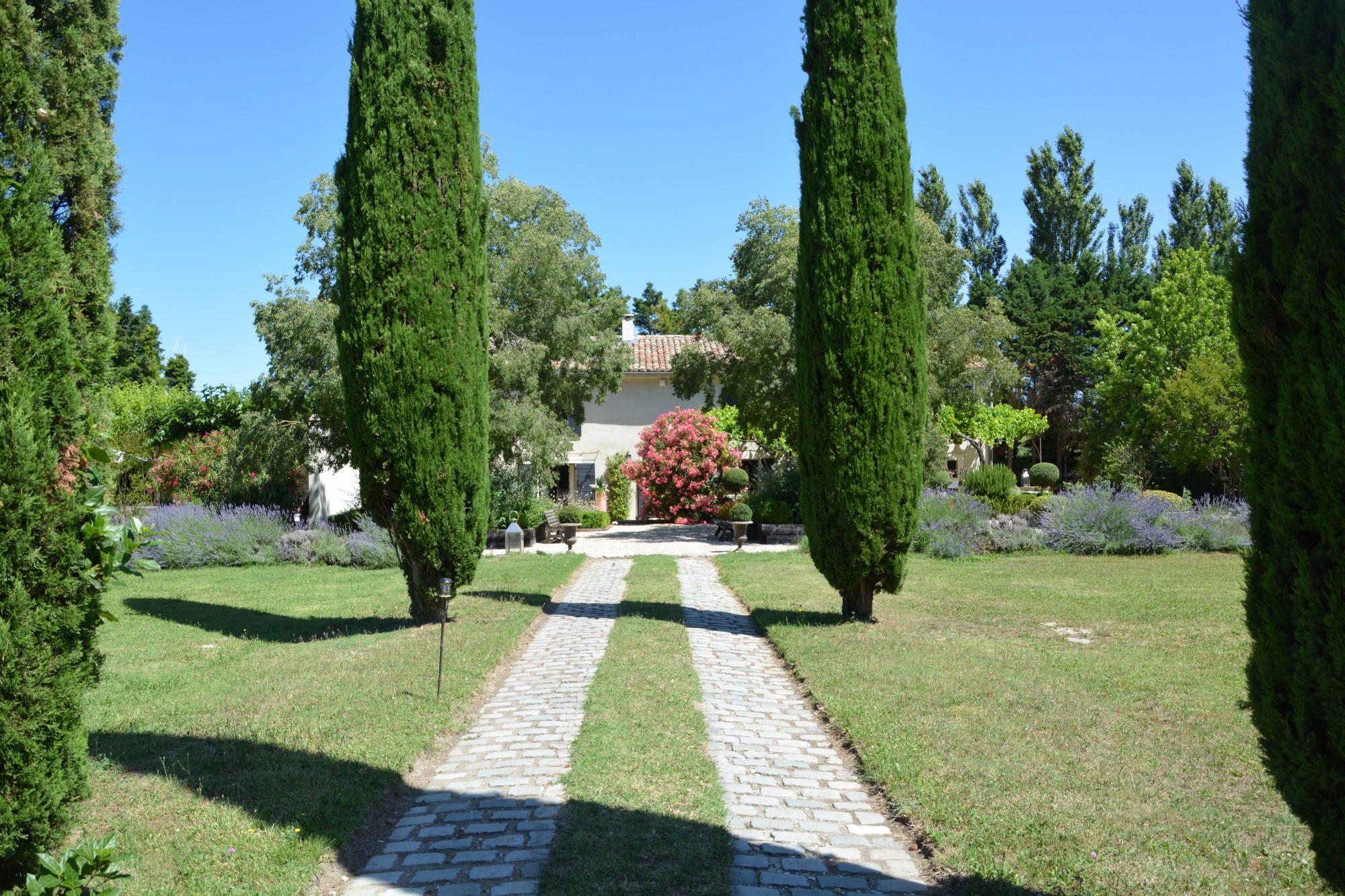 Alpilles, between St-Rémy-de-Provence and Avignon, farmhouse carefully renovated