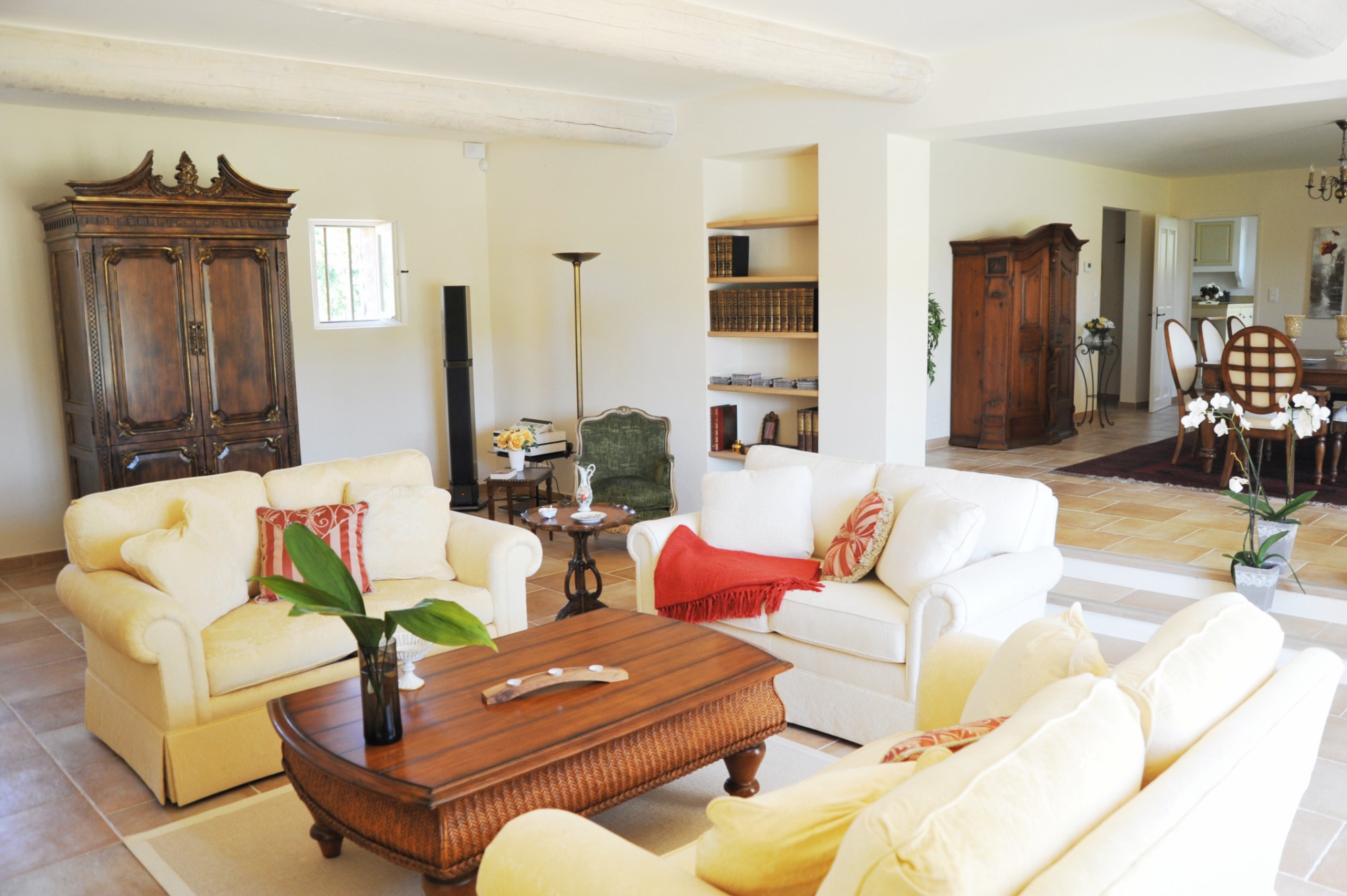 For sale near Roussillon, restored stone farmhouse with pool on 2.7 hectares of land