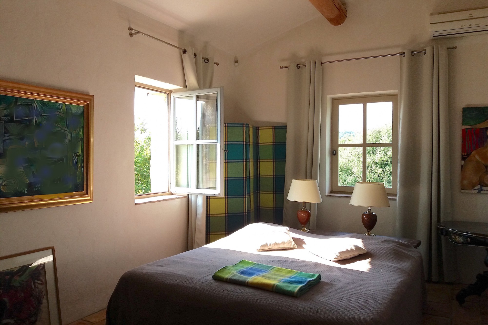 In the Luberon, near a village, beautiful stone house