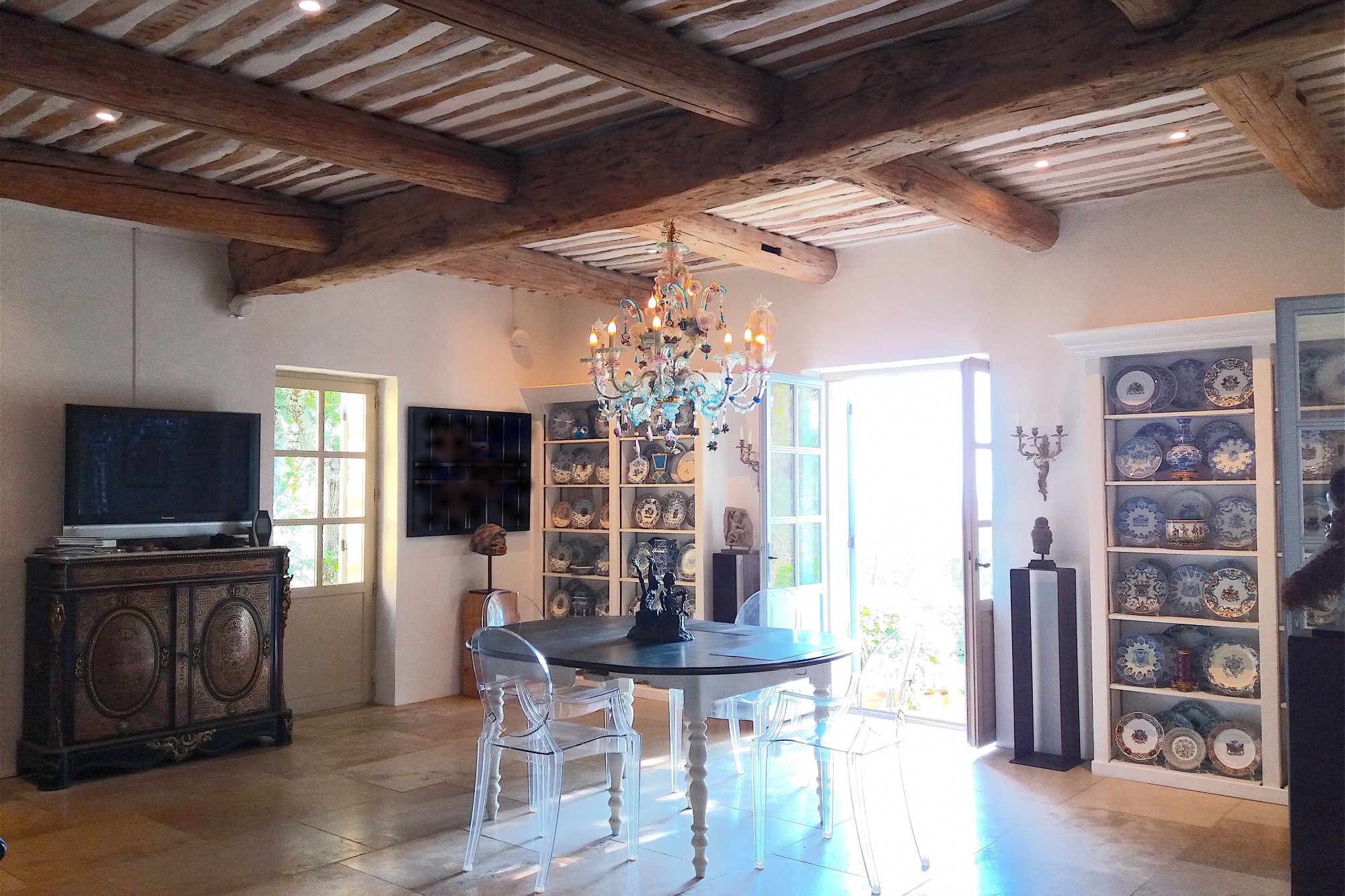 In the Luberon, near a village, beautiful stone house