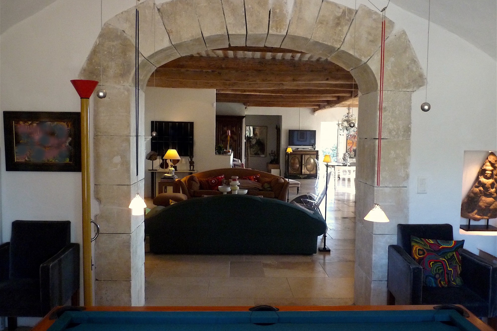 In the Luberon, near a village, beautiful stone house