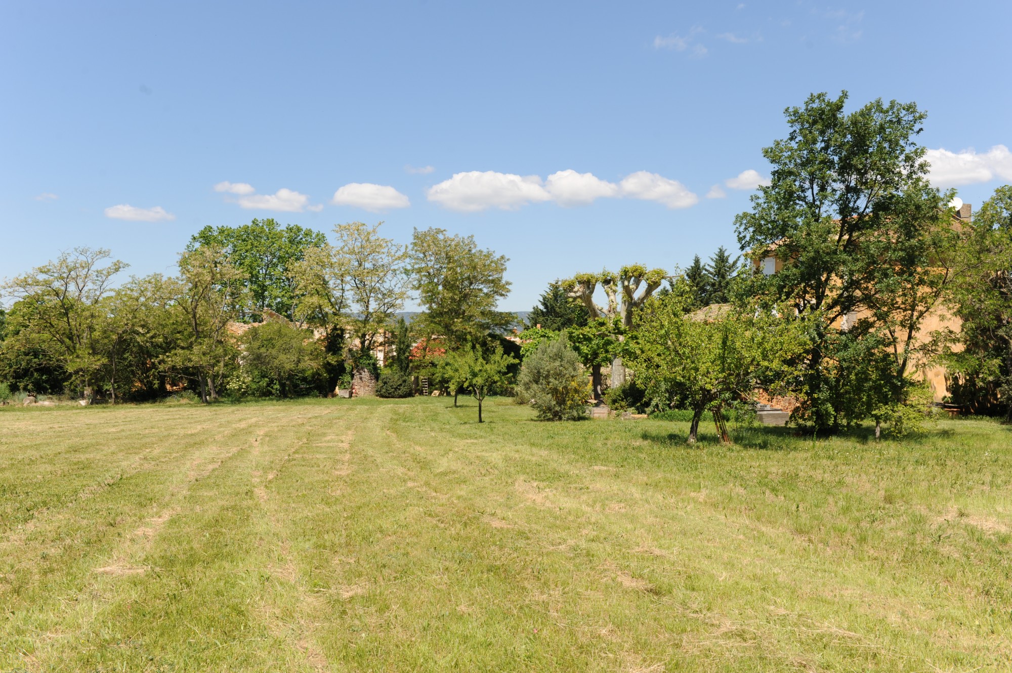 In the Luberon countryside, charming residence with courtyard and swimming pool