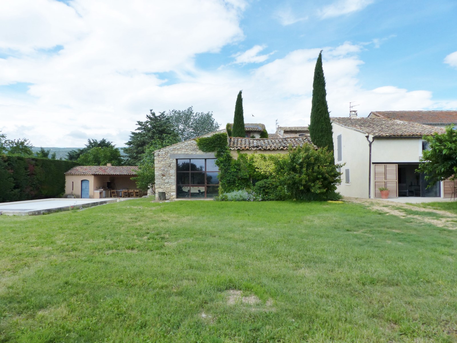 18th century farmhouse renovated with swimming pool and outbuilding